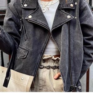 12th Tribe Jetsetter black denim jacket